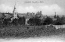 L'glise de Glanon et,  sa droite, l'ancienne maison d'cole